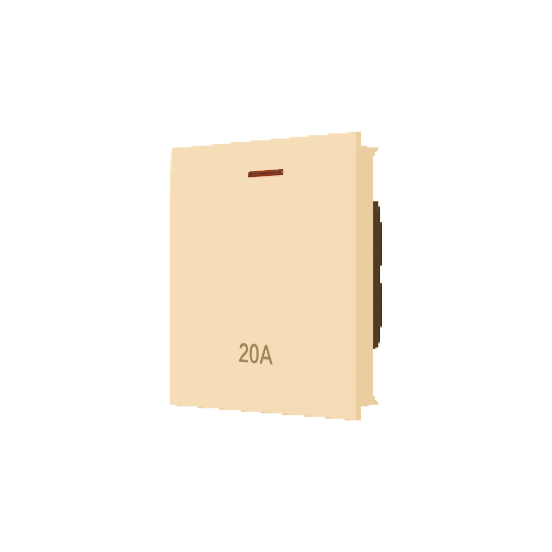 White 20A Wide Water Heater Switch (72MM) – Multiple Colors