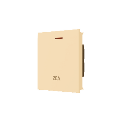 White 20A Wide Water Heater Switch (72MM) – Multiple Colors